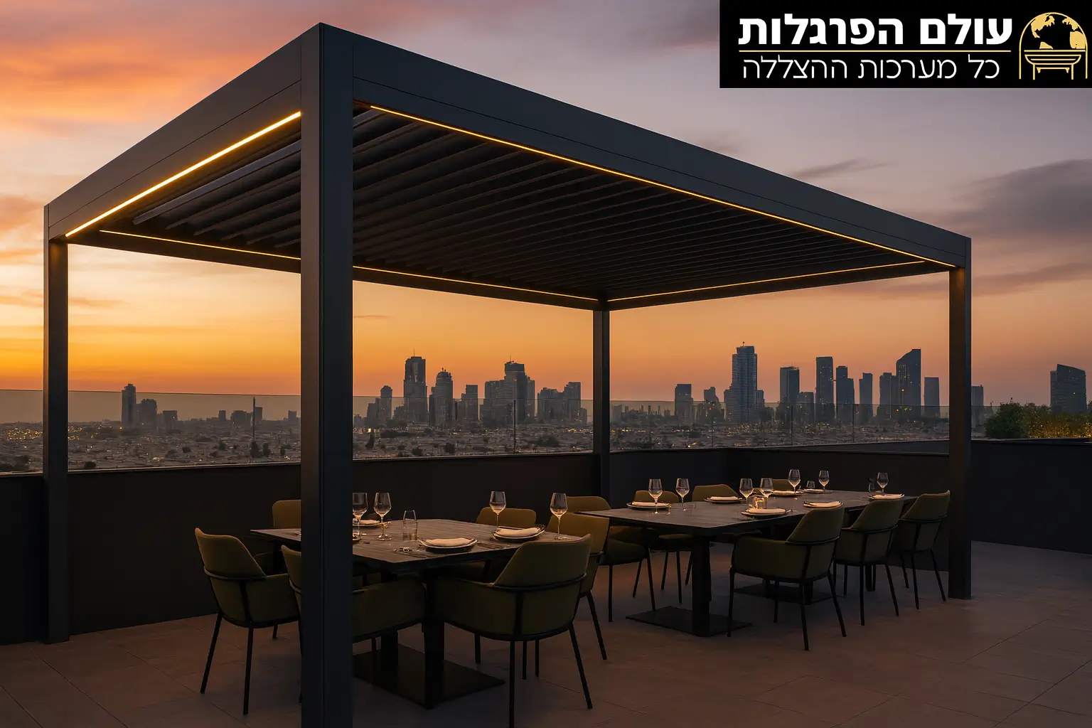 פרגולות אלומיניום לגגות ירוקים - שילוב מושלם של טבע וטכנולוגיה